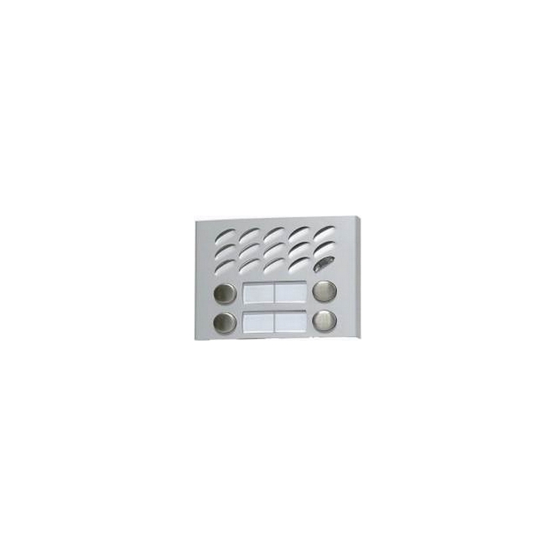 MD124 Aluminium MODY module with four buttons in two rows