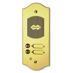 P103 Brass panel with three buttons