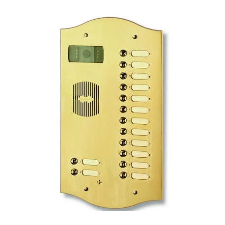 P214V Mosiężny panel dwurzędowy z czternastoma przyciskami
