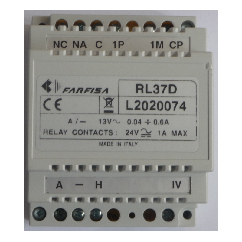 RL37D Przekaźnik do rozbudowy instalacji audio 1+1 lub wideo 4+1