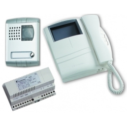 KM8111PLW Czarno-biały zestaw wideodomofonowy Compact - Profilo