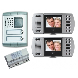 EH9160PLCT/2 Kolorowy zestaw wideodomofonowy Echos - Profilo dla dwóch rodzin.