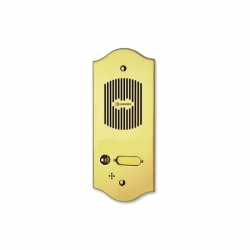 P101 Brass panel with one button